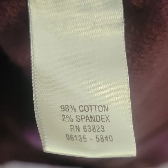 Cj Banks - Stretch Textured Corduroy Purple Jacket - Size X - Picture 7 of 10